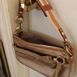 New Coach Gold Nylon Bag